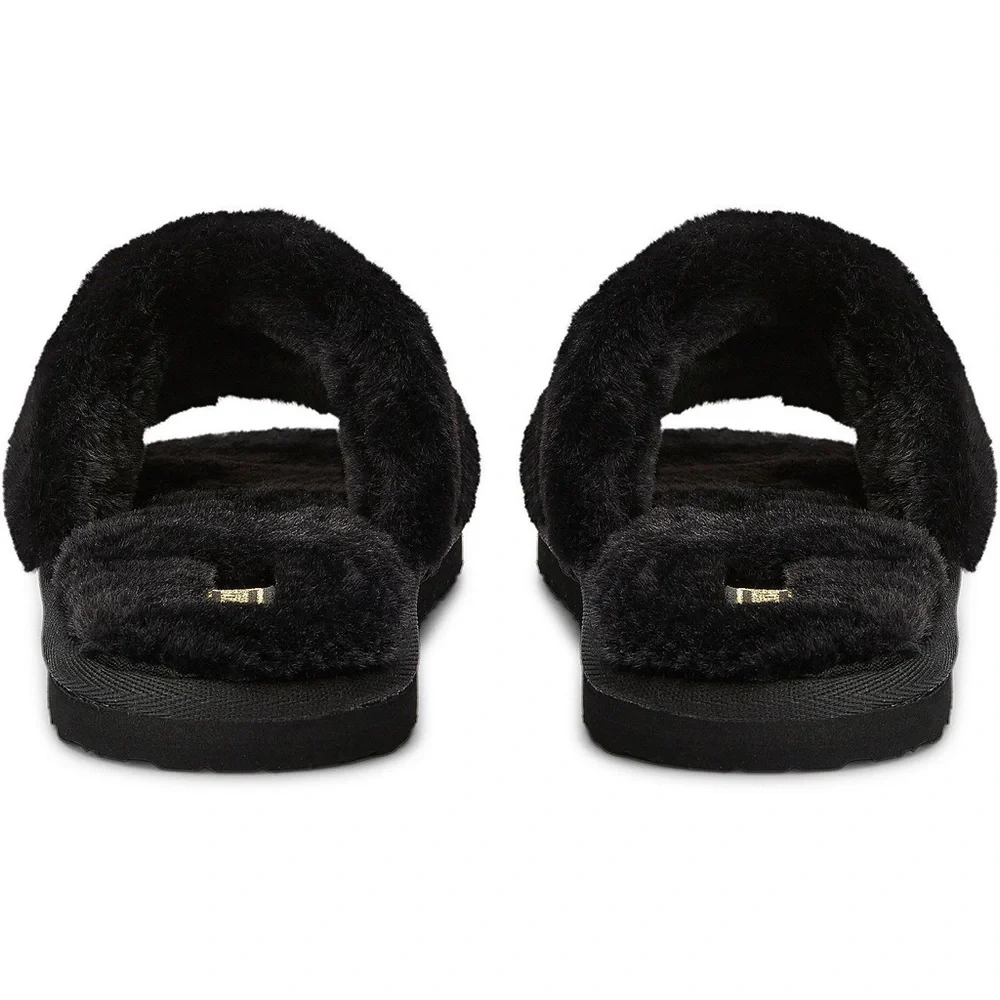 Hard to find PUMA Women's Metallic Fluff REMIX black & gold Slides in size 10 - Picture 4 of 4